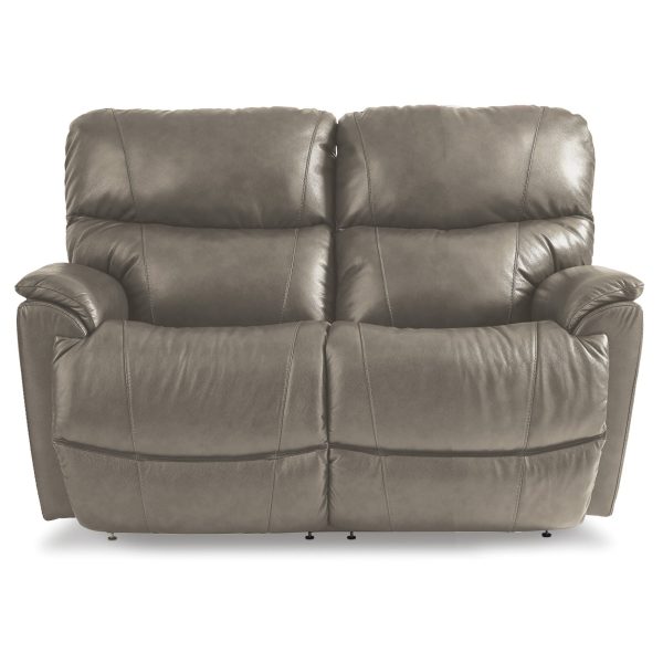 Trouper Leather Tri-Power Reclining Loveseat